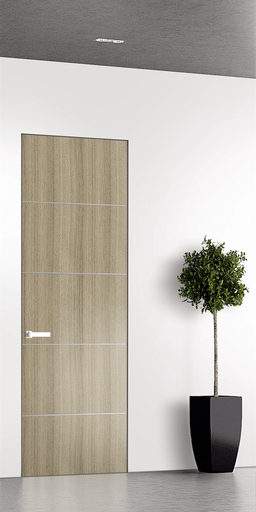 OPTIMA 4H SHAMBOR INVISIBLE METAL FRAME BELLDINNI MODERN INTERIOR DOOR - 1