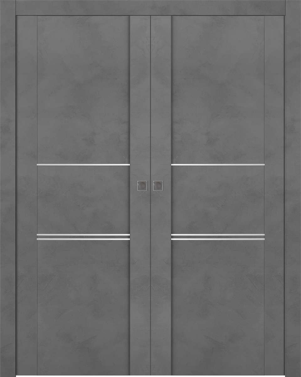 AVON 01 3H DARK URBAN DOUBLE POCKET DOORS BELLDINNI MODERN INTERIOR DOOR - 1