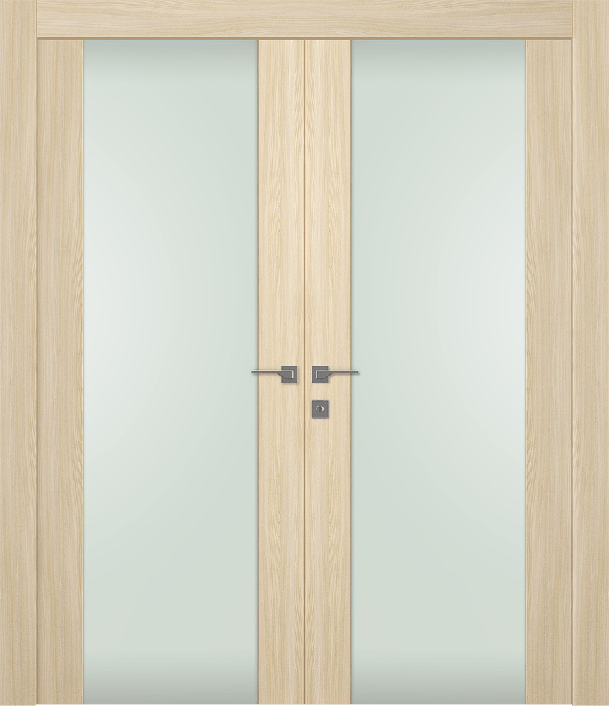 AVON 202 VETRO LOIRE ASH DOUBLE DOORS BELLDINNI MODERN INTERIOR DOOR - 1