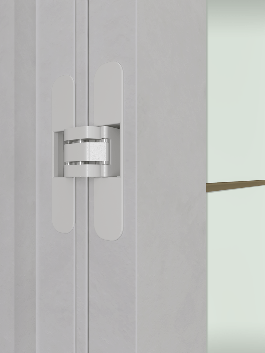 AVON 202 4H GOLD STRIPS VETRO LIGHT URBAN INVISIBLE METAL FRAME BELLDINNI MODERN INTERIOR DOOR - 4