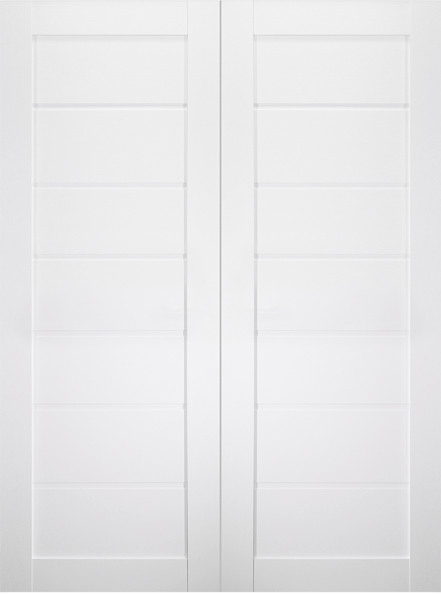 ALDA BIANCO NOBLE DOUBLE BARN BELLDINNI MODERN INTERIOR DOOR - 2
