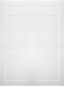 ALDA BIANCO NOBLE DOUBLE BARN BELLDINNI MODERN INTERIOR DOOR - 2