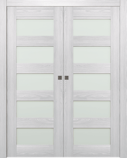 AVON 07-07 VETRO RIBEIRA ASH DOUBLE POCKET DOORS BELLDINNI MODERN INTERIOR DOOR - 1