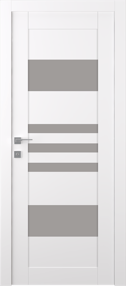 LETI VETRO SNOW WHITE SWING BELLDINNI MODERN INTERIOR DOOR - 1