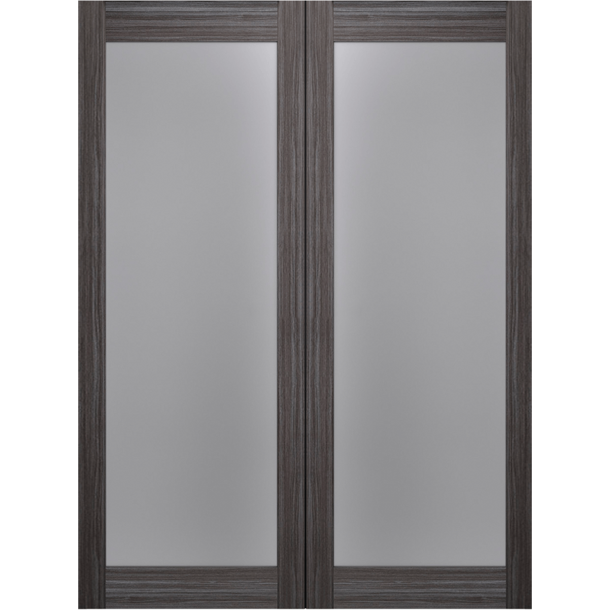 PALLADIO 207 VETRO GRAY OAK BYPASS BELLDINNI MODERN INTERIOR DOOR - 2