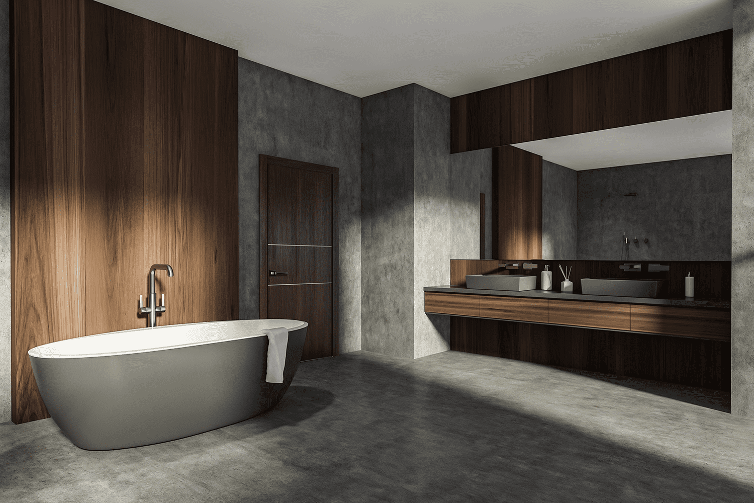 OPTIMA 2H PECAN NUTWOOD SWING DOORS BELLDINNI MODERN INTERIOR DOOR - 2
