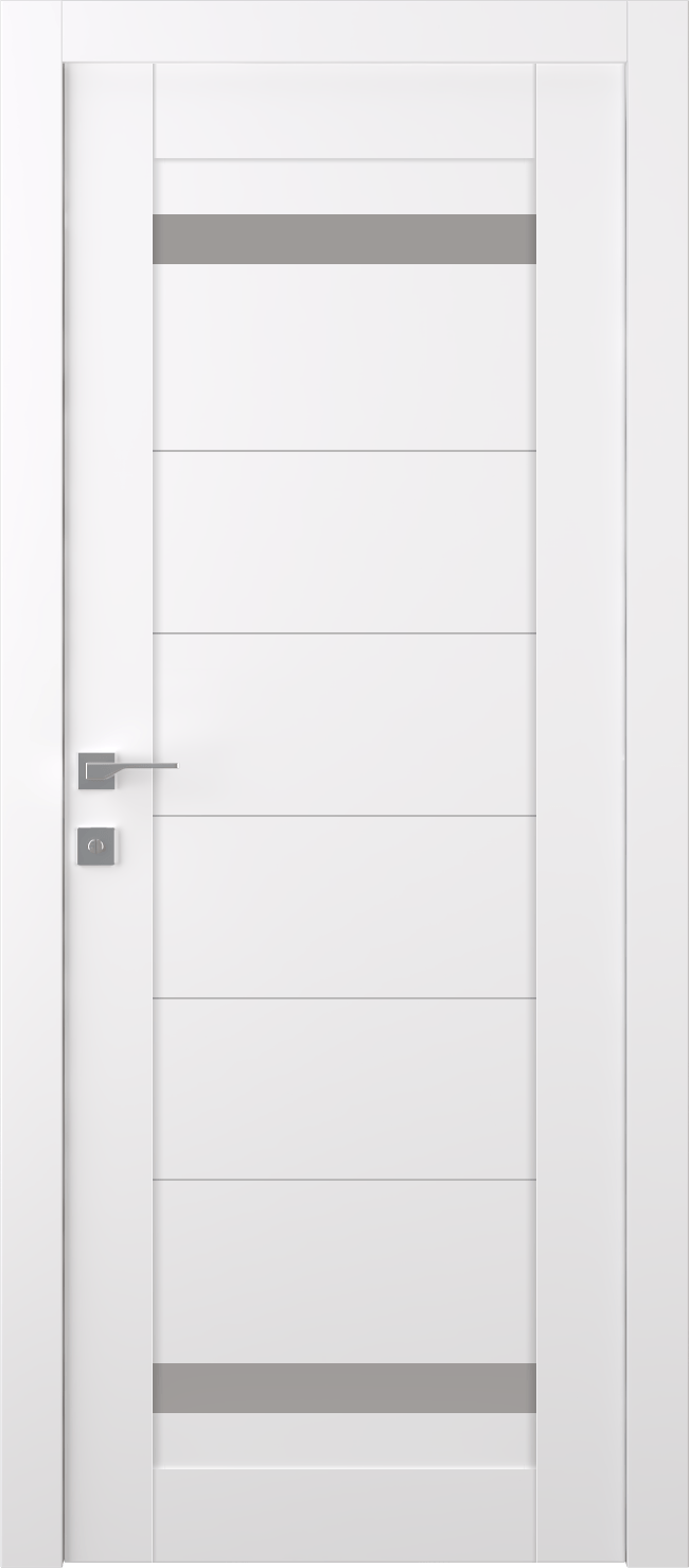PERLA VETRO SNOW WHITE SWING BELLDINNI MODERN INTERIOR DOOR - 1