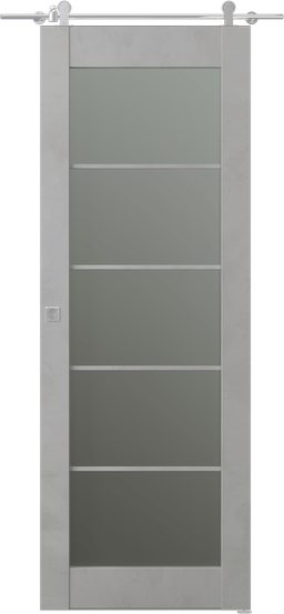 AVON 5 LITE VETRO LIGHT URBAN BARN BELLDINNI MODERN INTERIOR DOOR - 1