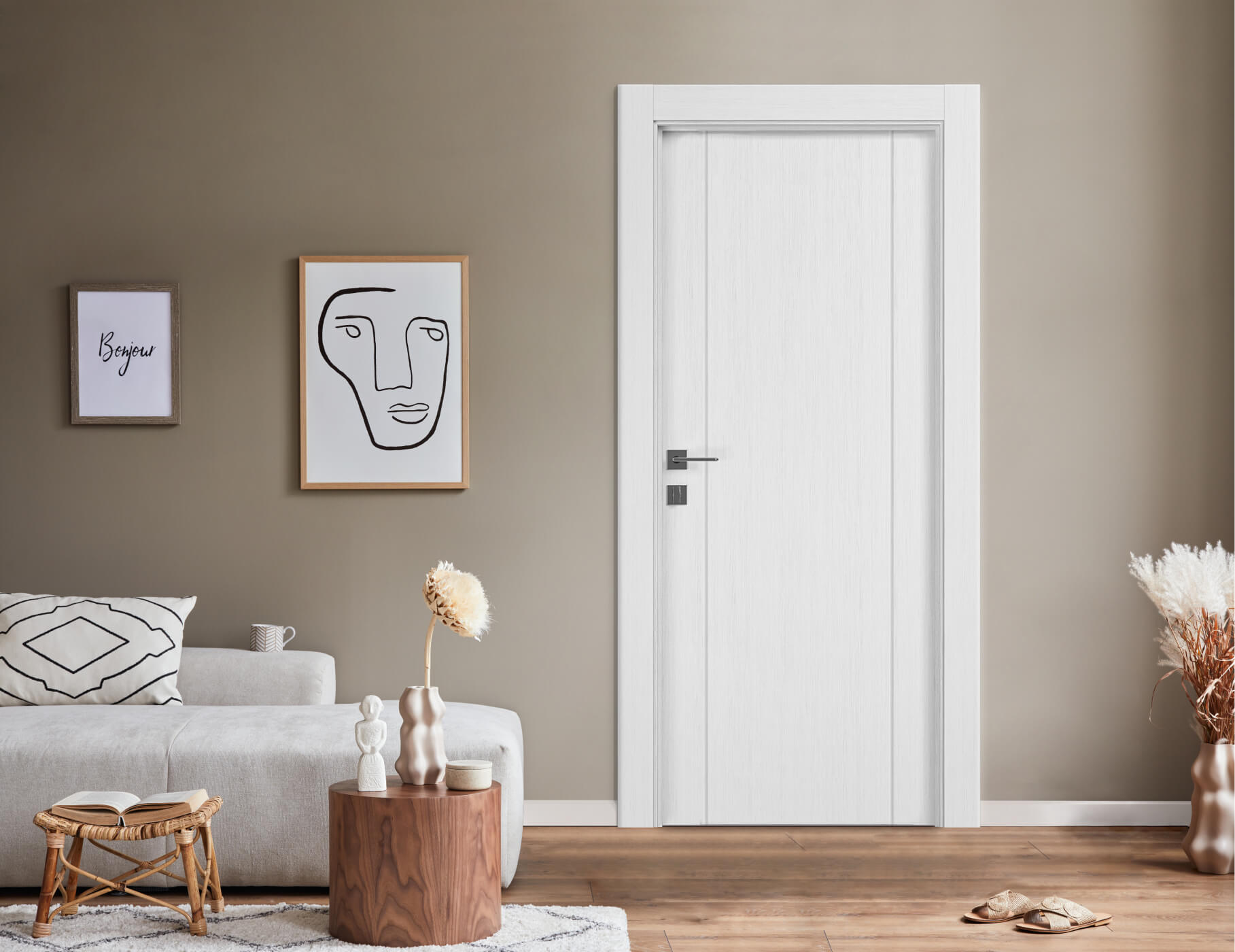 PALLADIO 2U BIANCO NOBLE POCKET BELLDINNI MODERN INTERIOR DOOR - 5