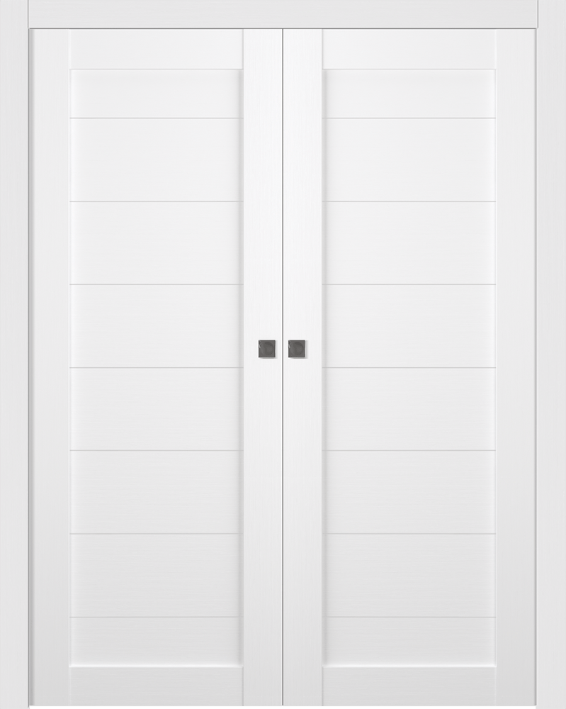 ERMI BIANCO NOBLE DOUBLE POCKET BELLDINNI MODERN INTERIOR DOOR - 8