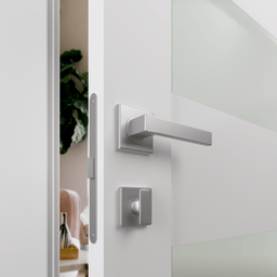 EDNA VETRO SNOW WHITE INVISIBLE METAL FRAME BELLDINNI MODERN INTERIOR DOOR - 3