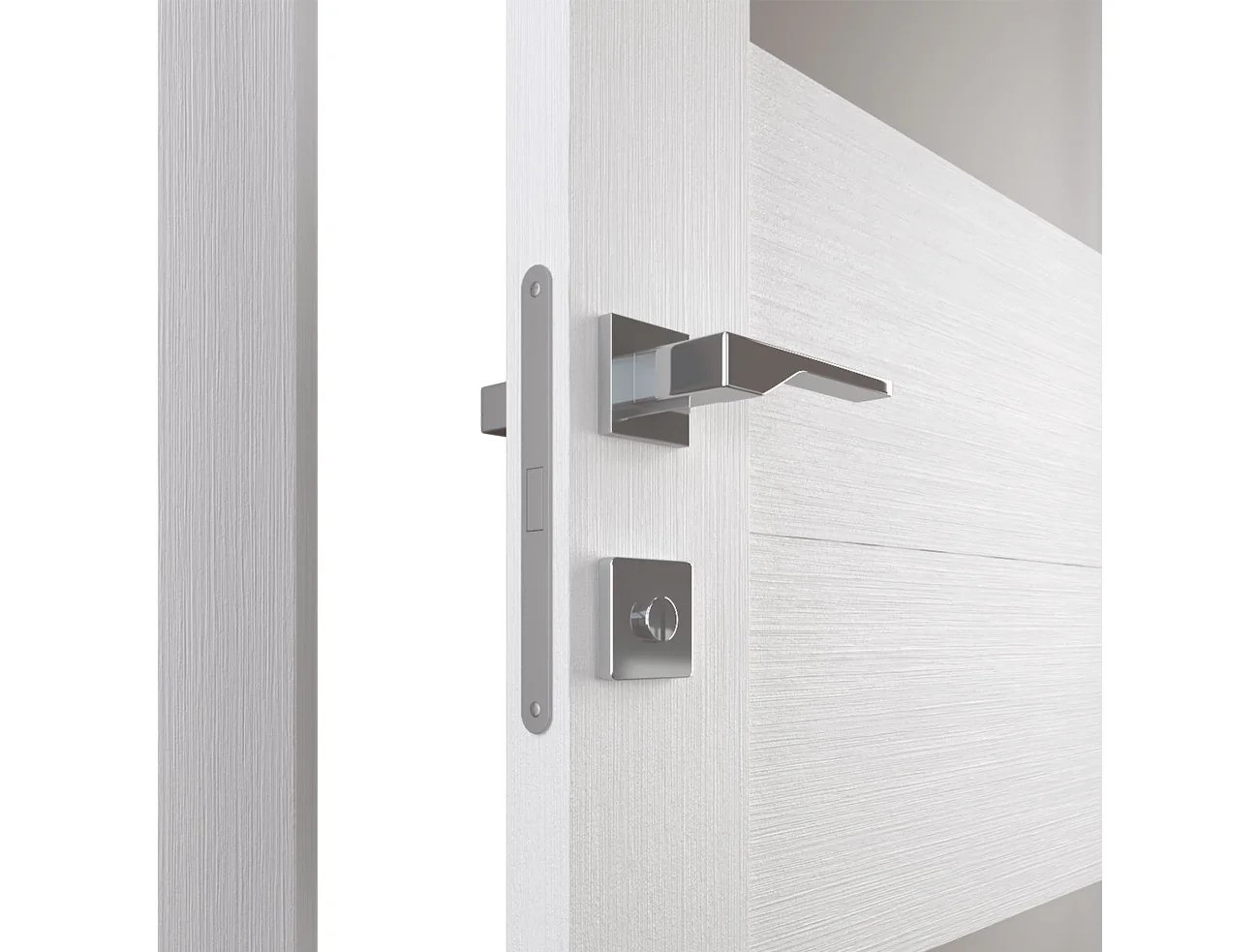 BERTA VETRO SNOW WHITE DOUBLE BELLDINNI MODERN INTERIOR DOOR - 4