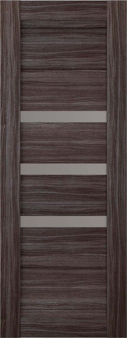 DORA VETRO GRAY OAK SLAB BELLDINNI MODERN INTERIOR DOOR - 1