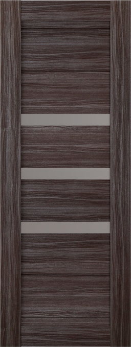 DORA VETRO GRAY OAK SLAB BELLDINNI MODERN INTERIOR DOOR - 1