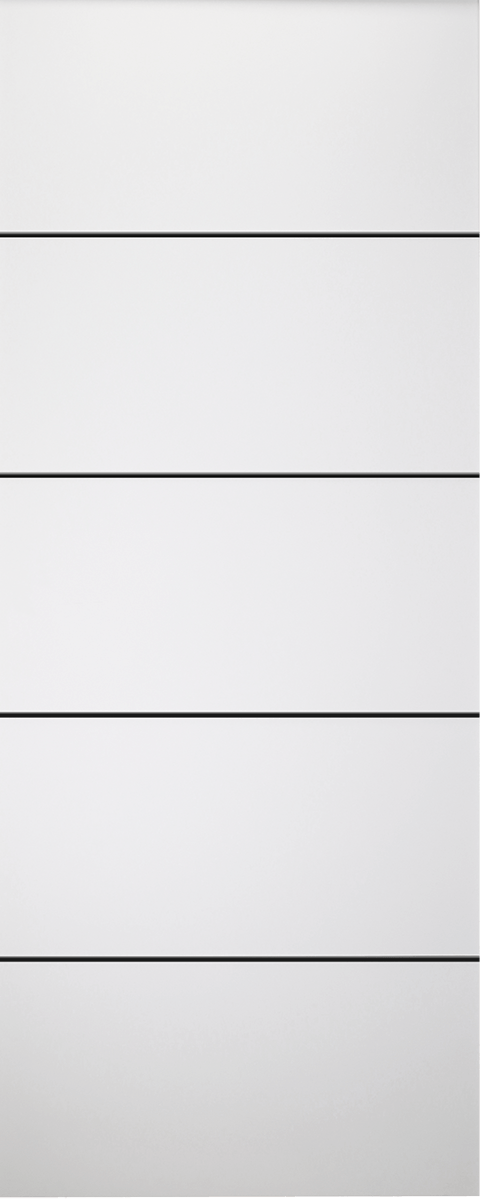 SMART PRO 4H BLACK POLAR WHITE SLAB DOORS BELLDINNI MODERN INTERIOR DOOR - 1