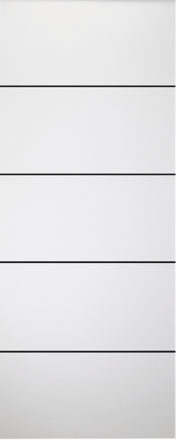 SMART PRO 4H BLACK POLAR WHITE SLAB DOORS BELLDINNI MODERN INTERIOR DOOR - 1
