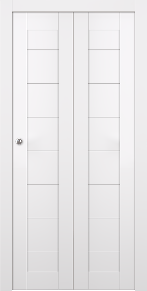 ERMI SNOW WHITE BI-FOLD BELLDINNI MODERN INTERIOR DOOR - 4