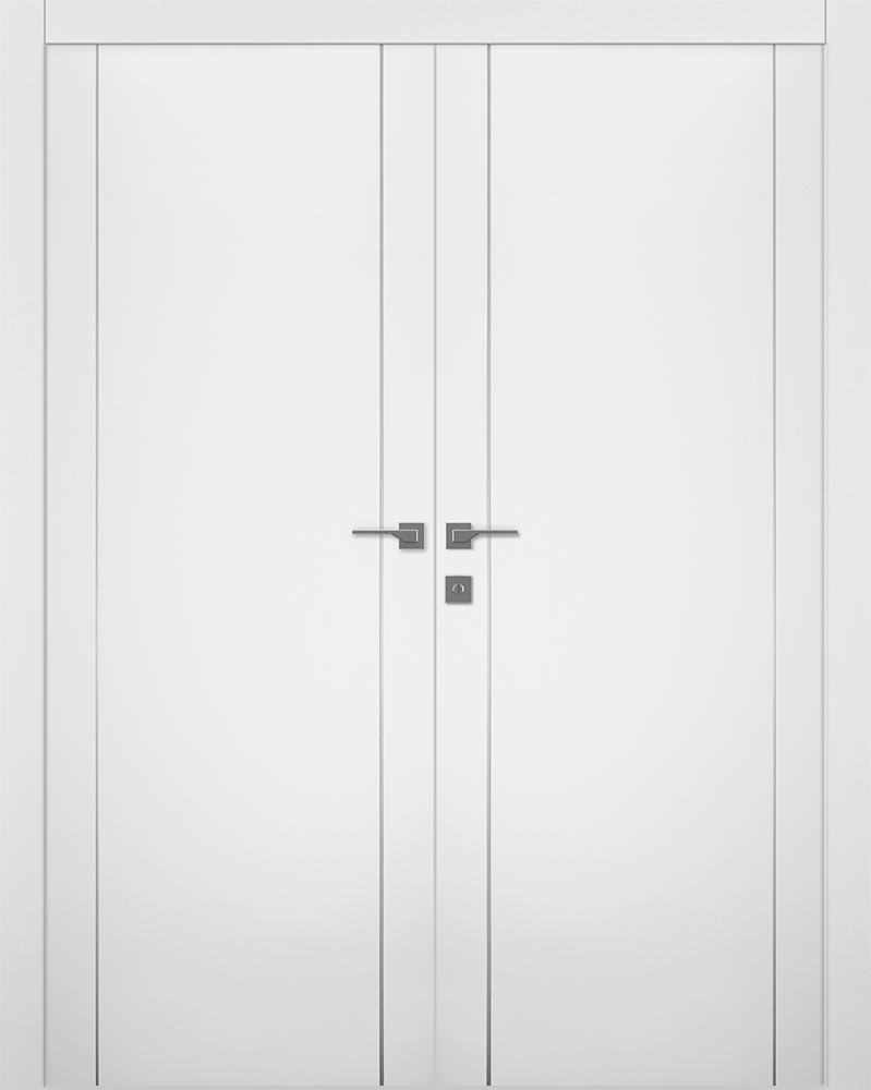 SMART PRO 2U POLAR WHITE DOUBLE BELLDINNI MODERN INTERIOR DOOR - 1
