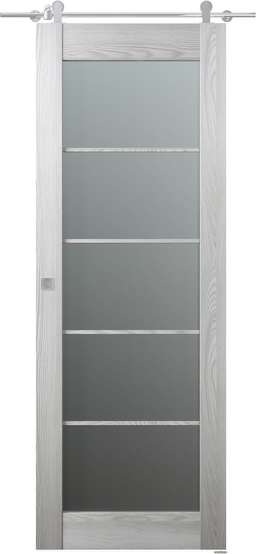 AVON 5 LITE VETRO RIBEIRA ASH BARN BELLDINNI MODERN INTERIOR DOOR - 1