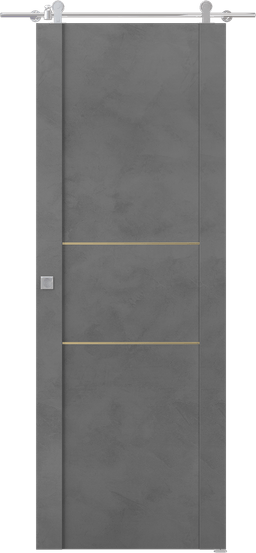 AVON 01 2H GOLD DARK URBAN BARN BELLDINNI MODERN INTERIOR DOOR - 1
