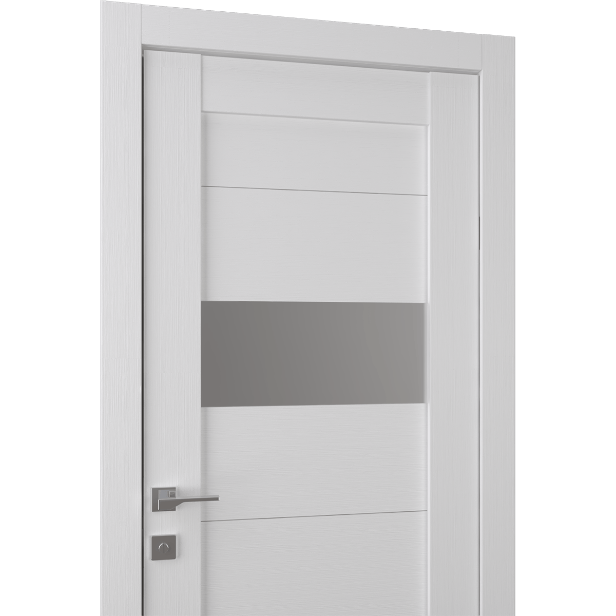 BERTA VETRO BIANCO NOBLE DOUBLE POCKET BELLDINNI MODERN INTERIOR DOOR - 3