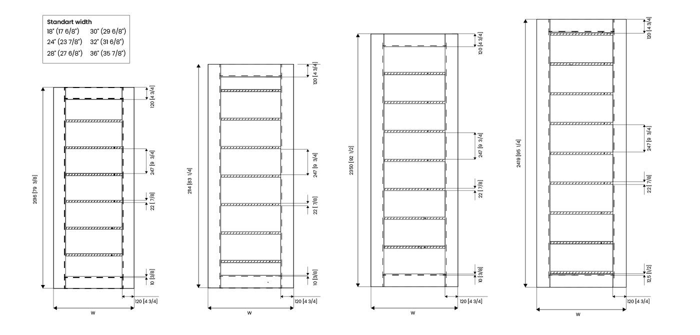 ALBA BIANCO NOBLE POCKET BELLDINNI MODERN INTERIOR DOOR - 8