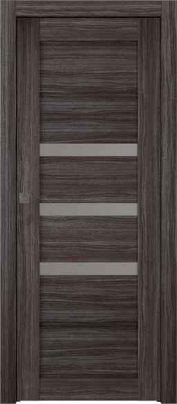RITA VETRO GRAY OAK POCKET BELLDINNI MODERN INTERIOR DOOR - 1