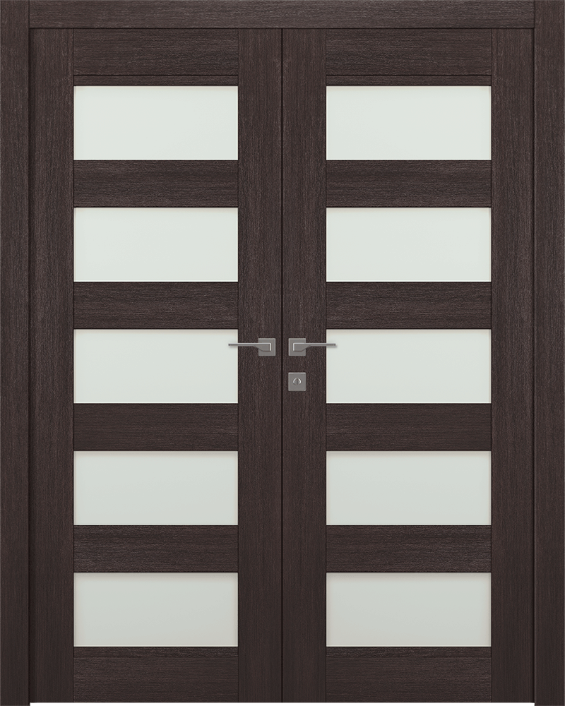 AVON 07-07 VETRO VERALINGA OAK DOUBLE DOORS BELLDINNI MODERN INTERIOR DOOR - 1