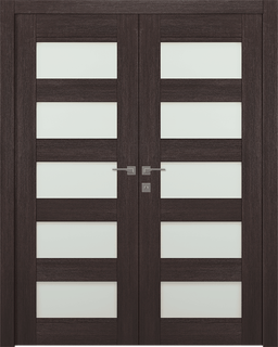 AVON 07-07 VETRO VERALINGA OAK DOUBLE DOORS BELLDINNI MODERN INTERIOR DOOR - 1