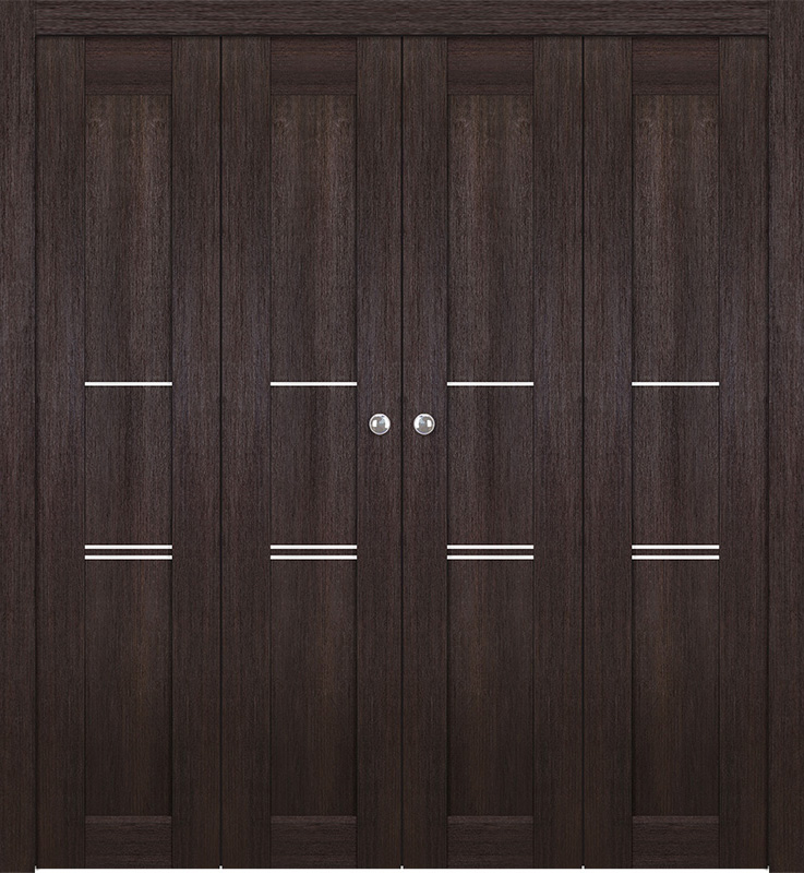 AVON 07 3H VERALINGA OAK DOUBLE BI-FOLD BELLDINNI MODERN INTERIOR DOOR - 1