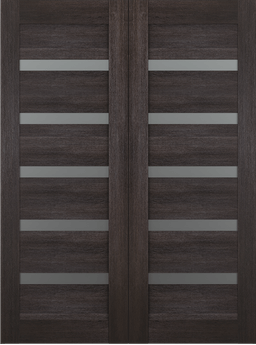 AVON 07-04 VETRO VERALINGA OAK DOUBLE BARN BELLDINNI MODERN INTERIOR DOOR - 2