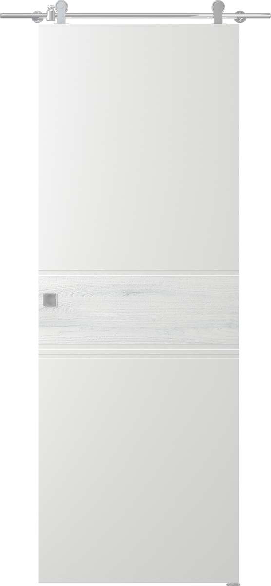 TWINWOOD 2 POLAR WHITE DOUBLE BARN BELLDINNI MODERN INTERIOR DOOR - 1