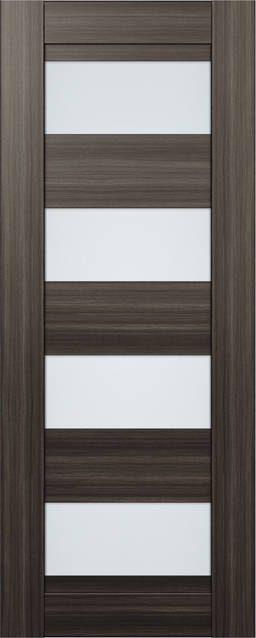 DELLA VETRO GRAY OAK POCKET BELLDINNI MODERN INTERIOR DOOR - 2