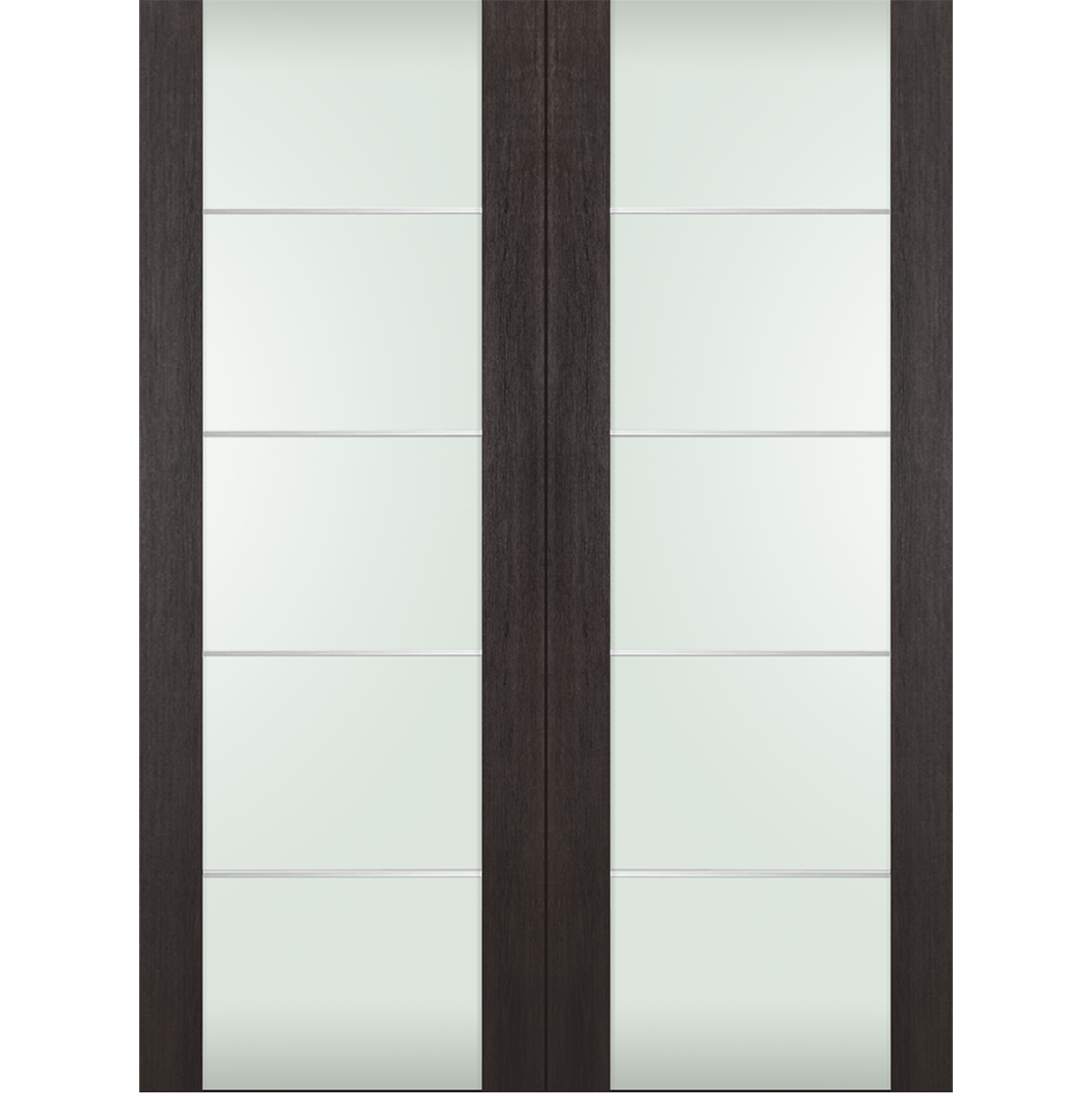 AVON 202 4H VETRO VERALINGA OAK DOUBLE BELLDINNI MODERN INTERIOR DOOR - 2