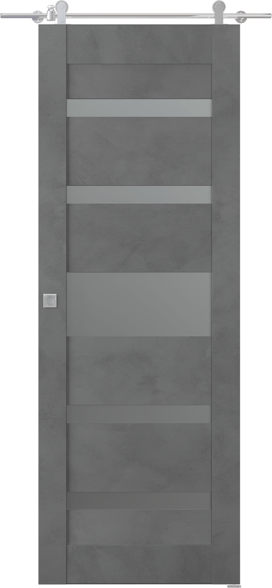 AVON 07-05 VETRO DARK URBAN BARN BELLDINNI MODERN INTERIOR DOOR - 1