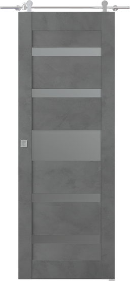 AVON 07-05 VETRO DARK URBAN BARN BELLDINNI MODERN INTERIOR DOOR - 1