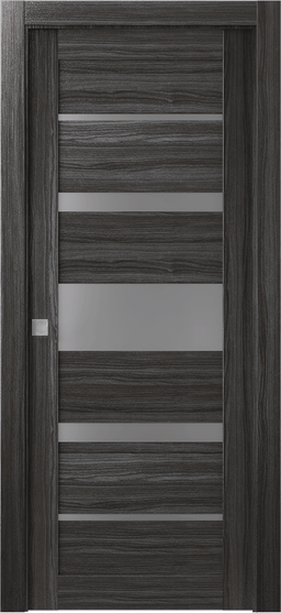 KINA VETRO GRAY OAK POCKET DOORS BELLDINNI MODERN INTERIOR DOOR - 1