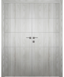 OPTIMA 4H RIBEIRA ASH DOUBLE BELLDINNI MODERN INTERIOR DOOR - 1