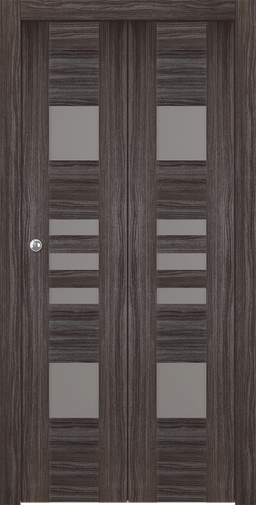 LETI VETRO GRAY OAK BI-FOLD BELLDINNI MODERN INTERIOR DOOR - 6