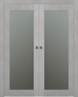 AVON 207 VETRO LIGHT URBAN DOUBLE POCKET BELLDINNI MODERN INTERIOR DOOR - 1