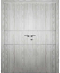 OPTIMA 2H RIBEIRA ASH DOUBLE BELLDINNI MODERN INTERIOR DOOR - 1