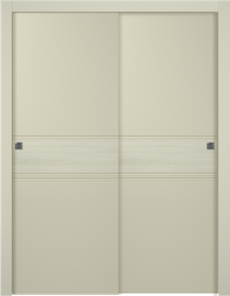 TWINWOOD 2 IVORY BYPASS BELLDINNI MODERN INTERIOR DOOR - 1