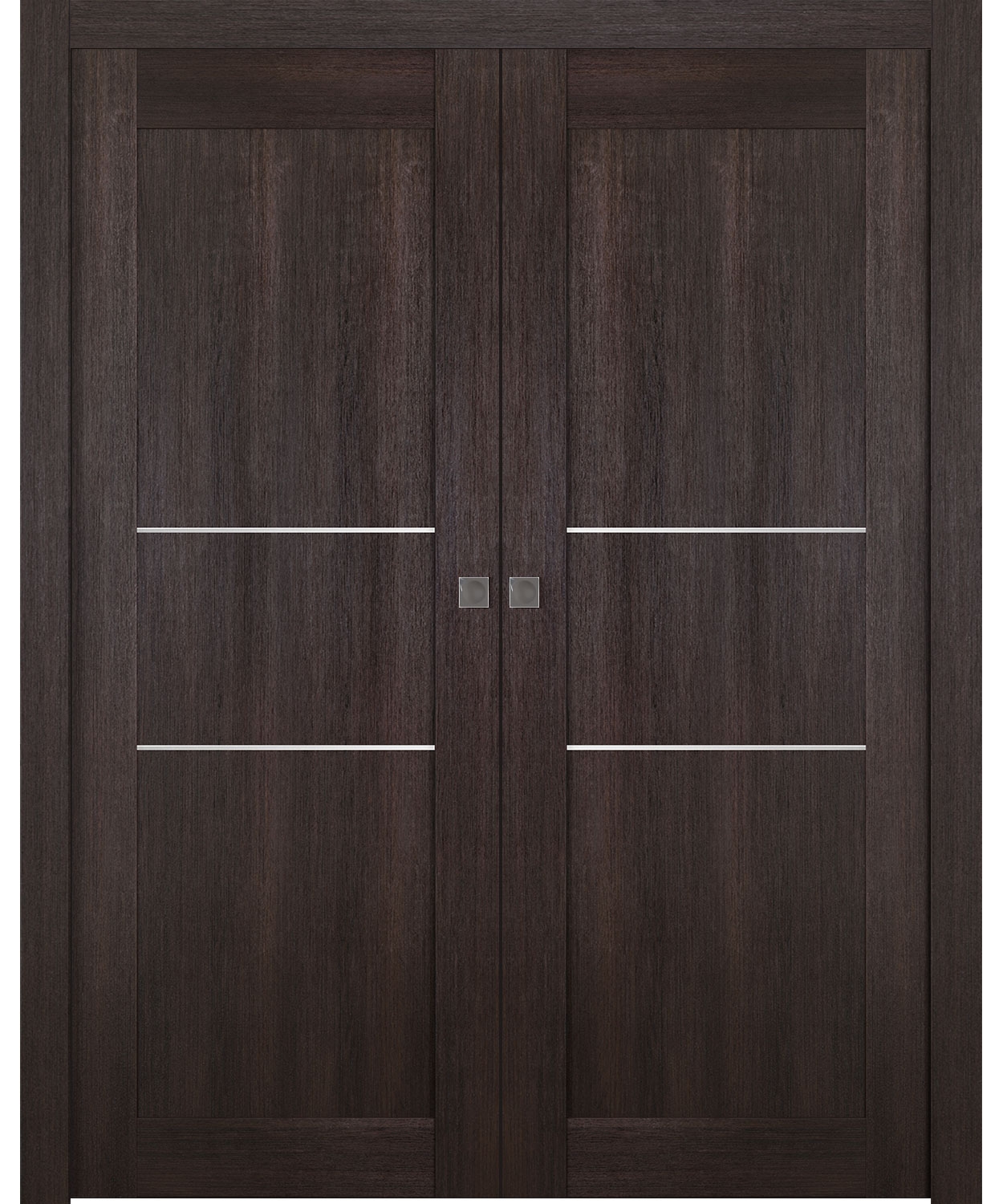AVON 07 2H VERALINGA OAK DOUBLE POCKET BELLDINNI MODERN INTERIOR DOOR - 1