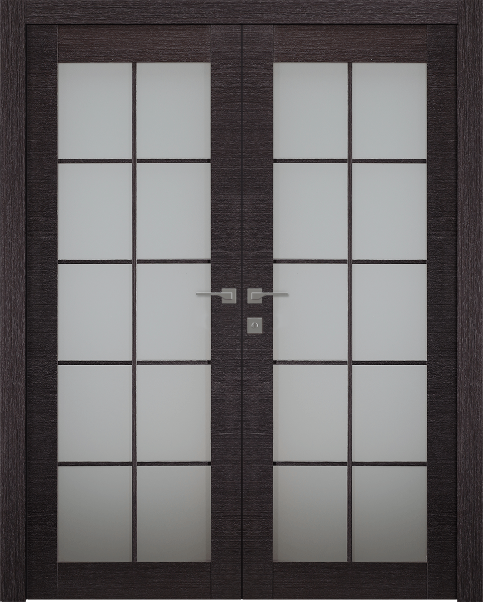AVANTI 10 LITE VETRO BLACK APRICOT CLOSET BELLDINNI MODERN INTERIOR DOOR - 1