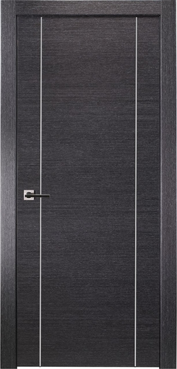 AVANTI 2U BLACK APRICOT SWING BELLDINNI MODERN INTERIOR DOOR - 1