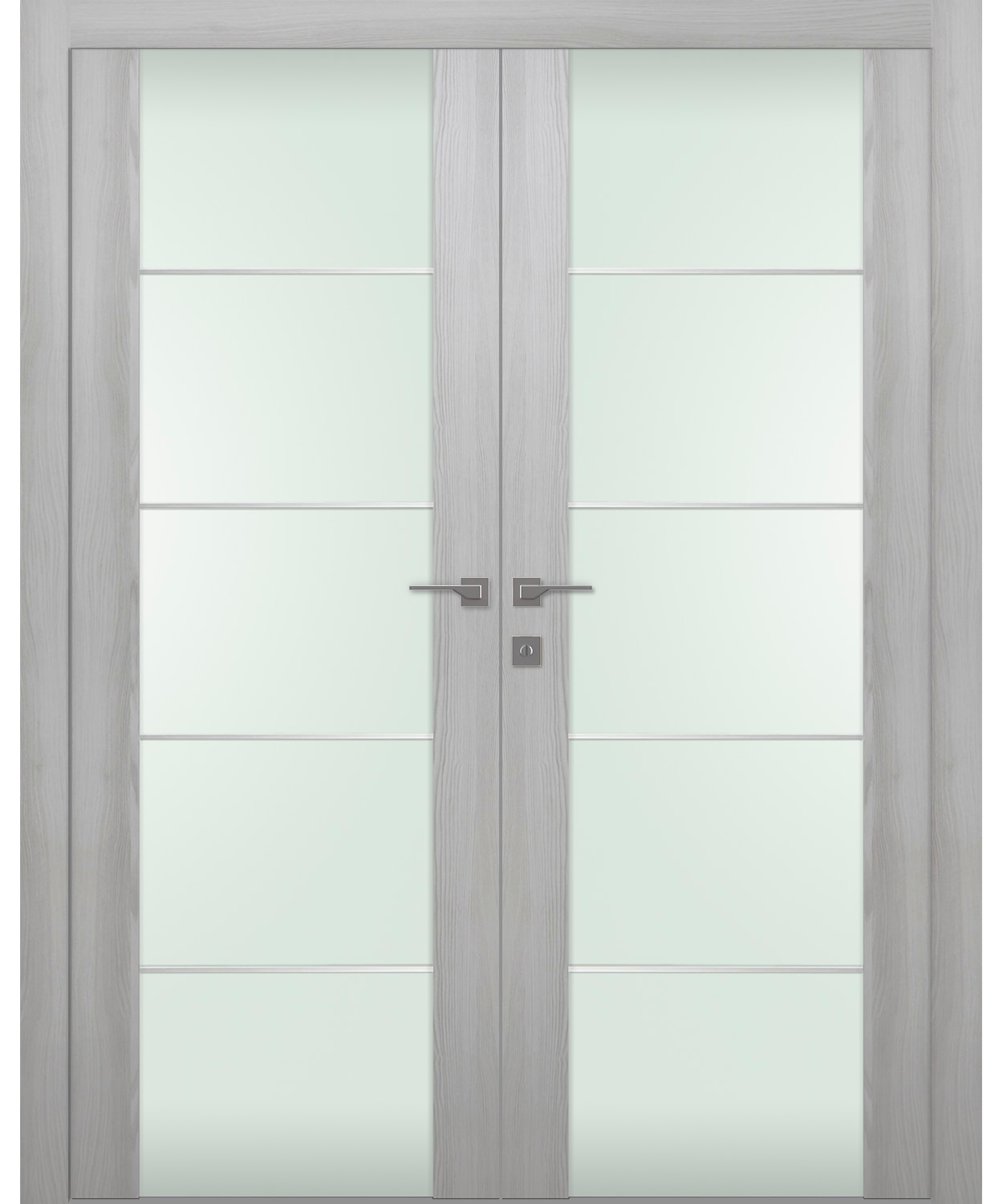 AVON 202 4H VETRO RIBEIRA ASH DOUBLE BELLDINNI MODERN INTERIOR DOOR - 1