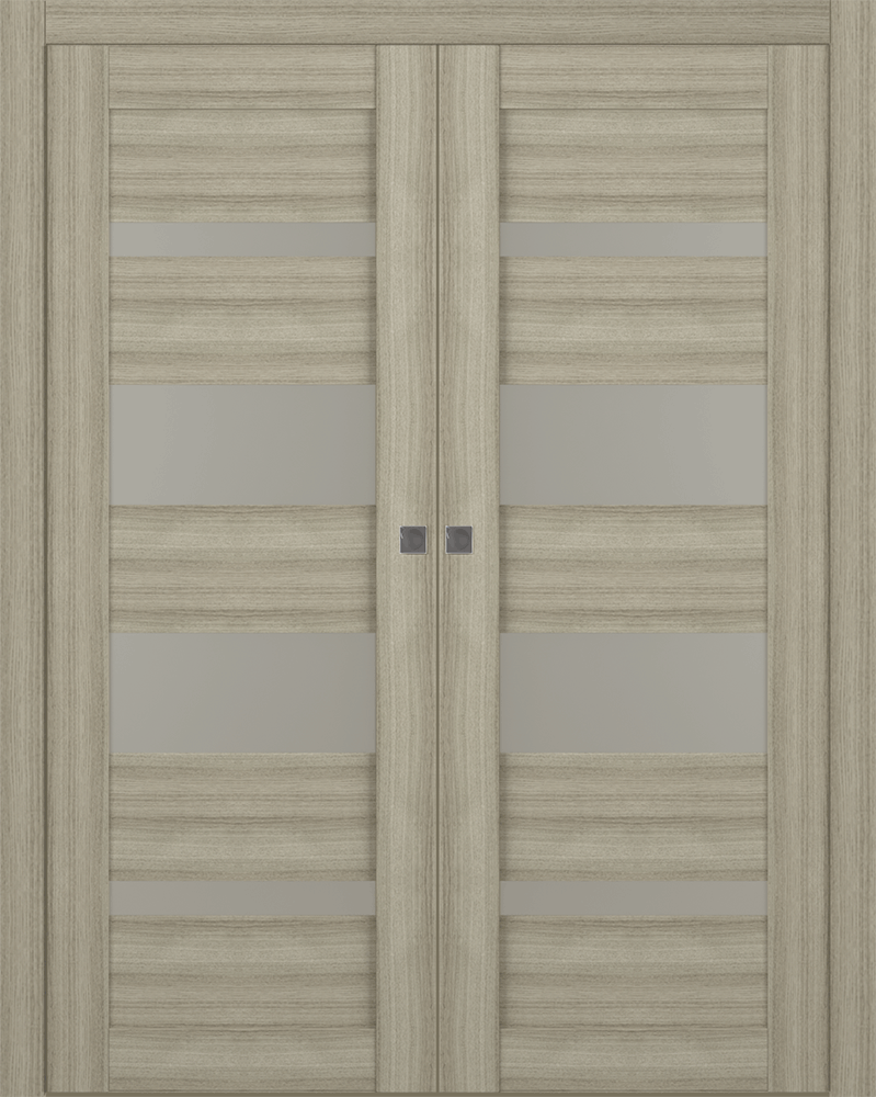 MIRELLA VETRO SHAMBOR DOUBLE POCKET BELLDINNI MODERN INTERIOR DOOR - 1