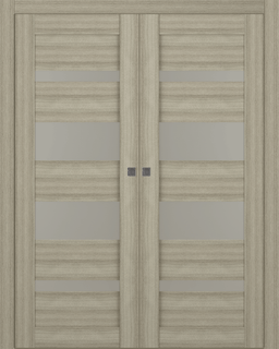 MIRELLA VETRO SHAMBOR DOUBLE POCKET BELLDINNI MODERN INTERIOR DOOR - 1