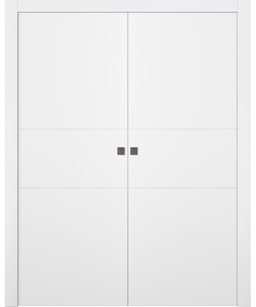 PALLADIO 2H BIANCO NOBLE DOUBLE POCKET BELLDINNI MODERN INTERIOR DOOR - 1