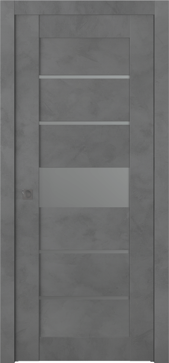 AVON 07-06 VETRO DARK URBAN POCKET BELLDINNI MODERN INTERIOR DOOR - 1
